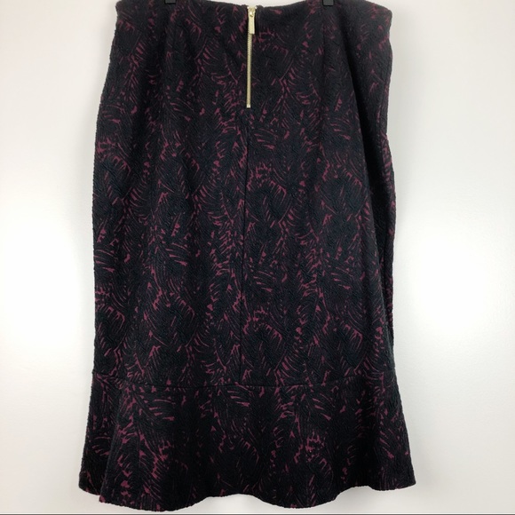 Michael Kors Burgandy & Black Skirt NEW xl - Picture 5 of 8